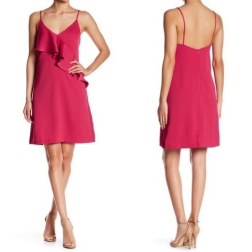 Chelsea28 Pink Ruffle Dress, Size M